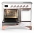 Ilve Majestic III Collection UMDIB40QNR3WHP - 40 Inch Induction Range with 6 Induction Elements