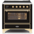 Ilve Majestic II Collection UMI09NS3BKG - 36 Inch Freestanding Induction Range