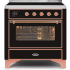Ilve Majestic II Collection UMI09NS3BKP - 36 Inch Freestanding Induction Range