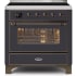 Ilve Majestic II Collection UMI09NS3MGB - 36 Inch Freestanding Induction Range