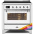 Ilve Majestic II Collection UMI09NS3RAC - 36 Inch Freestanding Induction Range in Front View