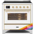 Ilve Majestic II Collection UMI09NS3RAG - 36 Inch Freestanding Induction Range in Front View