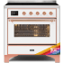 Ilve Majestic II Collection UMI09NS3RAP - 36 Inch Freestanding Induction Range in Front View
