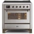 Ilve Majestic II Collection UMI09NS3SSB - 36 Inch Stainless Steel Freestanding Range