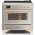 Ilve Majestic II Collection UMI09NS3SSG - 36 Inch Stainless Steel Freestanding Range