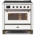 Ilve Majestic II Collection UMI09NS3WHB - 36 Inch Freestanding Induction Range