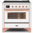 Ilve Majestic II Collection UMI09NS3WHP - 36 Inch Freestanding Induction Range