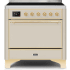 Ilve Majestic II Collection UMI09QNS3AWG - 36 Inch Freestanding Induction Range