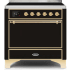 Ilve Majestic II Collection UMI09QNS3BKG - 36 Inch Freestanding Induction Range