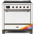 Ilve Majestic II Collection UMI09QNS3RAB - 36 Inch Freestanding Induction Range in Front View