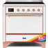 Ilve Majestic II Collection UMI09QNS3RAP - 36 Inch Freestanding Induction Range in Front View