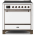 Ilve Majestic II Collection UMI09QNS3WHB - 36 Inch Freestanding Induction Range