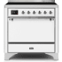 Ilve Majestic II Collection UMI09QNS3WHC - 36 Inch Freestanding Induction Range