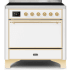 Ilve Majestic II Collection UMI09QNS3WHG - 36 Inch Freestanding Induction Range