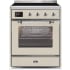 Ilve Majestic II Collection UMI30NE3AWC - 30 Inch Antique White Freestanding Induction Range