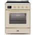 Ilve Majestic II Collection UMI30NE3AWG - 30 Inch Antique White Freestanding Induction Range