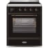 Ilve Majestic II Collection UMI30NE3BKB - 30 Inch Glossy Black Freestanding Induction Range