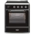 Ilve Majestic II Collection UMI30NE3BKC - 30 Inch Glossy Black Freestanding Induction Range
