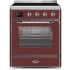 Ilve Majestic II Collection UMI30NE3BUC - 30 Inch Burgundy Freestanding Induction Range