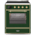Ilve Majestic II Collection UMI30NE3EGG - 30 Inch Emerald Green Freestanding Induction Range