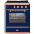 Ilve Majestic II Collection UMI30NE3MBP - 30 Inch Midnight Blue Freestanding Induction Range