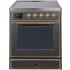 Ilve Majestic II Collection UMI30NE3MGG - 30 Inch Matte Graphite Freestanding Induction Range