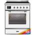 Ilve Majestic II Collection UMI30NE3RAC - 30 Inch Freestanding Induction Range in Front View