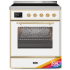 Ilve Majestic II Collection UMI30NE3RAG - 30 Inch Freestanding Induction Range in Front View