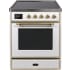 Ilve Majestic II Collection UMI30NE3WHG - 30 Inch White Freestanding Induction Range