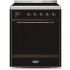 Ilve Majestic II Collection UMI30QNE3BKB - 30 Inch Freestanding Electric Induction Range in Front View