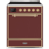 Ilve Majestic II Collection UMI30QNE3BUG - 30 Inch Freestanding Electric Induction Range in Front View