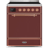 Ilve Majestic II Collection UMI30QNE3BUP - 30 Inch Freestanding Electric Induction Range in Front View