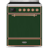 Ilve Majestic II Collection UMI30QNE3EGP - 30 Inch Freestanding Electric Induction Range in Front View