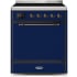 Ilve Majestic II Collection UMI30QNE3MBB - 30 Inch Freestanding Electric Induction Range in Front View