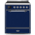 Ilve Majestic II Collection UMI30QNE3MBC - 30 Inch Freestanding Electric Induction Range in Front View