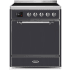 Ilve Majestic II Collection UMI30QNE3MGC - 30 Inch Freestanding Electric Induction Range in Front View