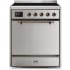 Ilve Majestic II Collection UMI30QNE3SSB - 30 Inch Freestanding Electric Induction Range in Front View