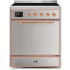 Ilve Majestic II Collection UMI30QNE3SSP - 30 Inch Freestanding Electric Induction Range in Front View