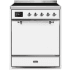 Ilve Majestic II Collection UMI30QNE3WHC - 30 Inch Freestanding Electric Induction Range in Front View