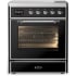 Ilve Majestic III Collection UMIB30NR3BKC - 30 Inch Induction Range with 4 Induction Elements