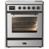 Ilve Majestic III Collection UMIB30NR3SSB - 30 Inch Induction Range with 4 Induction Elements