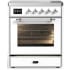 Ilve Majestic III Collection UMIB30NR3WHC - 30 Inch Induction Range with 4 Induction Elements