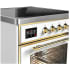 Ilve Majestic III Collection UMIB30NR3WHG - 30 Inch Induction Range with 4 Induction Elements