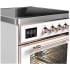 Ilve Majestic III Collection UMIB30NR3WHP - 30 Inch Induction Range with 4 Induction Elements