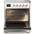 Ilve Majestic III Collection UMIB30NR3WHP - 30 Inch Induction Range with 4 Induction Elements