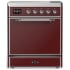 Ilve Majestic III Collection UMIB30QNR3BUC - 30 Inch Induction Range with 4 Induction Elements