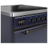Ilve Majestic III Collection UMIB30QNR3MBB - 30 Inch Induction Range with 4 Induction Elements