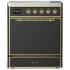 Ilve Majestic III Collection UMIB30QNR3MGG - 30 Inch Induction Range with 4 Induction Elements