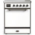 Ilve Majestic III Collection UMIB30QNR3WHB - 30 Inch Induction Range with 4 Induction Elements