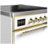 Ilve Majestic III Collection UMIB30QNR3WHG - 30 Inch Induction Range with 4 Induction Elements